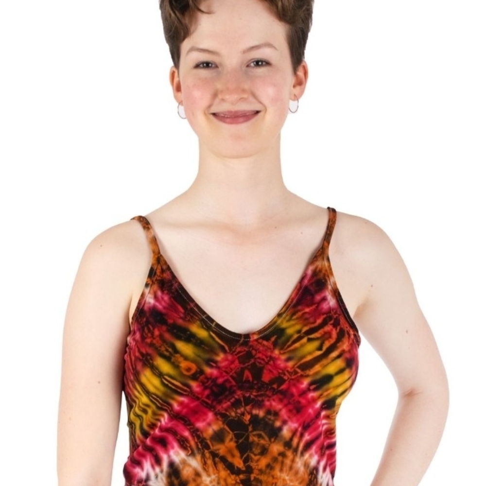 Colorful Tie-Dye Women's Crop Top